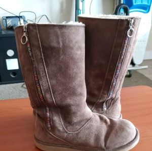 Ugg Boots 5655 Womens 6 Brown Rainbow Zipper Sheep